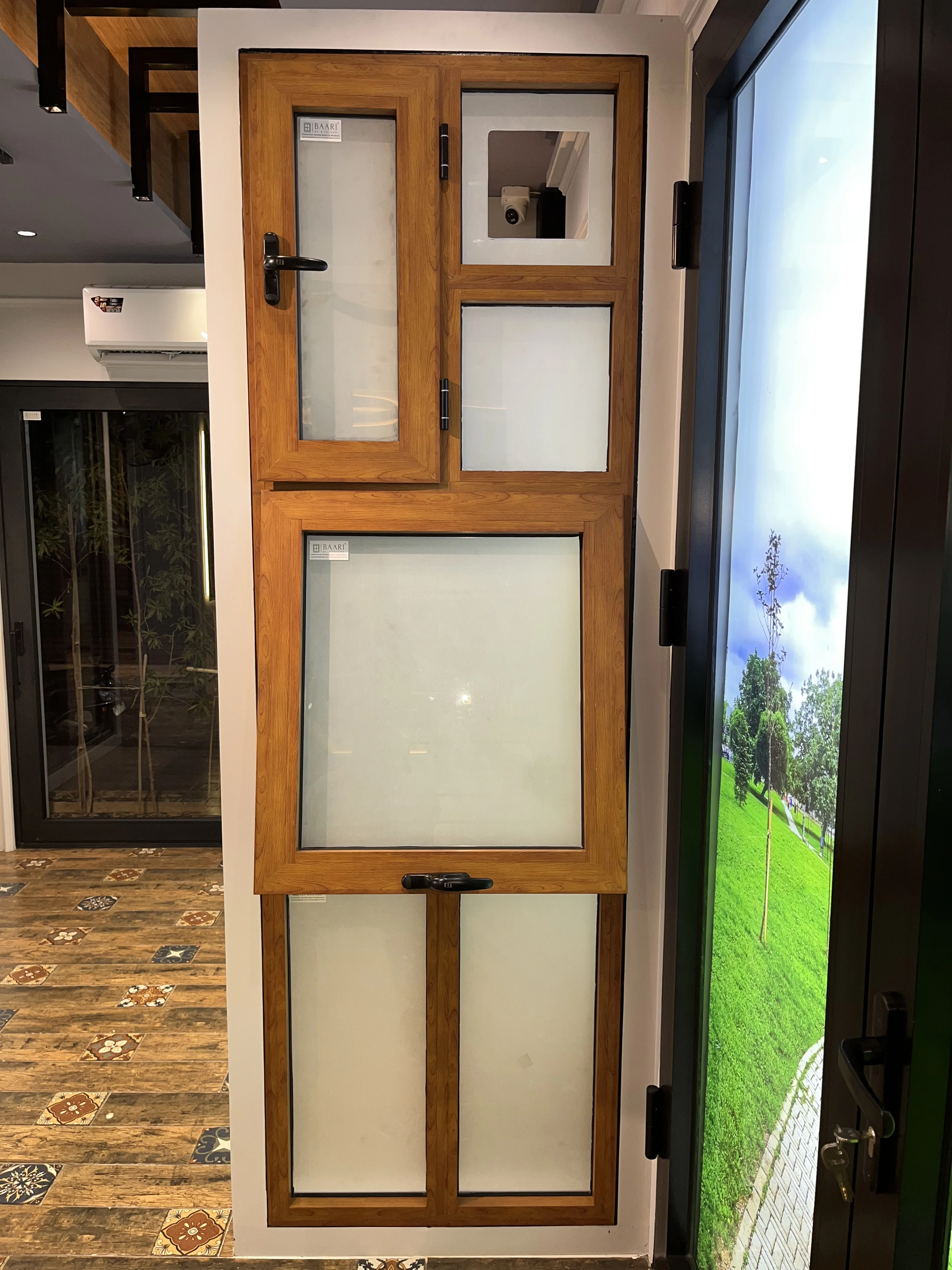 slim aluminium window design for home